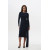 Navy Tie Belt Viscose Dress  