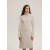 Beige Lambswool Turtleneck Dress
