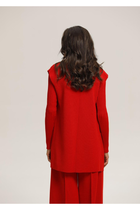 Red Wool Vest
