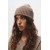 Beige Ribbed Beanie