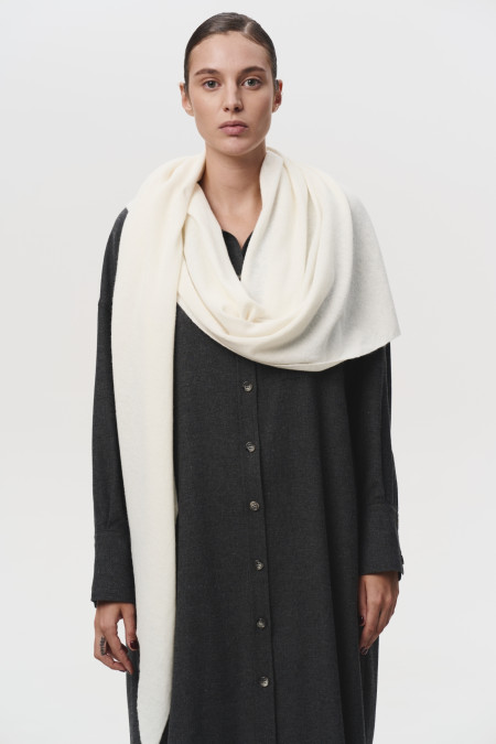 Soft Off-White Lamb's Shawl Soft Off-White Lamb's Shawl