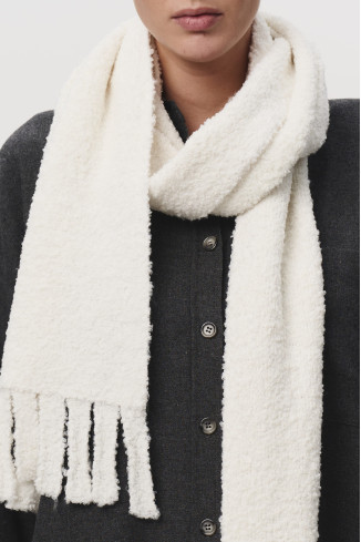 White Knitted Scarf