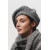 Black and White Knitted Beret