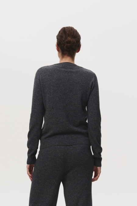 Basic Dark Grey Lambswool Jumper Basic Dark Grey Lambswool Jumper