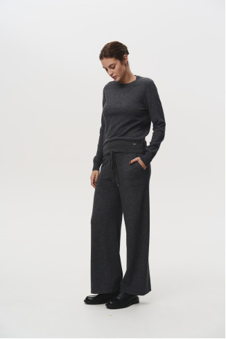 Dark Grey Lambswool Trousers