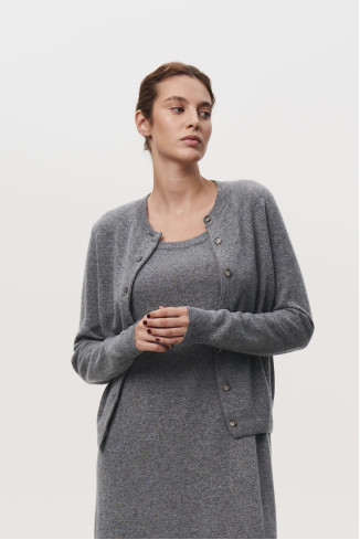 Basic Gray Lambswool Jacket