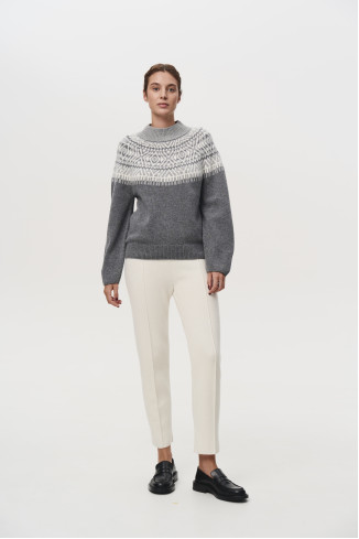 Off-White Lamb's Wool Pants