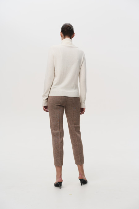 Dark Beige Merino Wool Pants