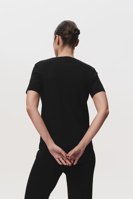 Basic Black Viscose Jumper Basic Black Viscose Jumper