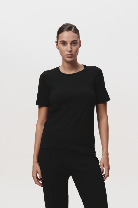 Basic Black Viscose Jumper Basic Black Viscose Jumper