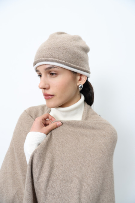 Beige 100% Cashmere Scarf Beige 100% Cashmere Scarf