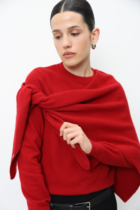 Basic Dark Red Lambswool Jumper Basic Dark Red Lambswool Jumper