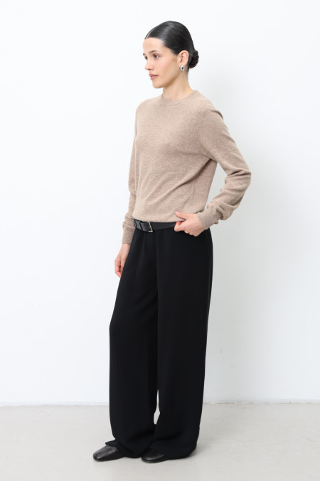 Basic Dark Beige Lambswool Jumper Basic Dark Beige Lambswool Jumper
