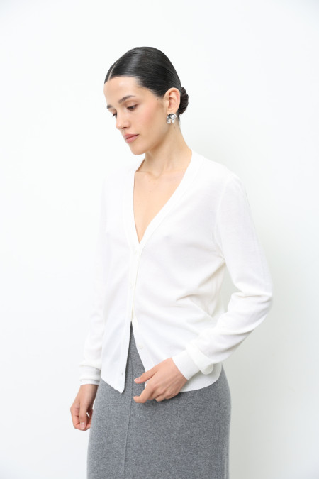 Off-White 100% Merino Wool Jacket Off-White 100% Merino Wool Jacket