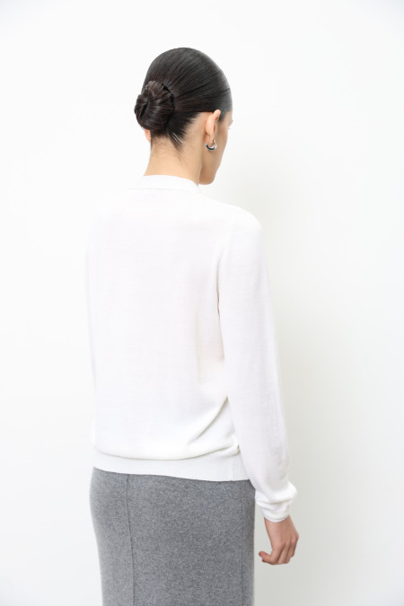 Off-White 100% Merino Wool Jacket Off-White 100% Merino Wool Jacket