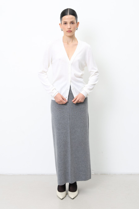 Gray Lambswool Maxi Skirt Gray Lambswool Maxi Skirt
