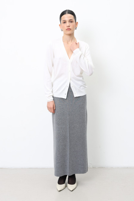 Gray Lambswool Maxi Skirt Gray Lambswool Maxi Skirt