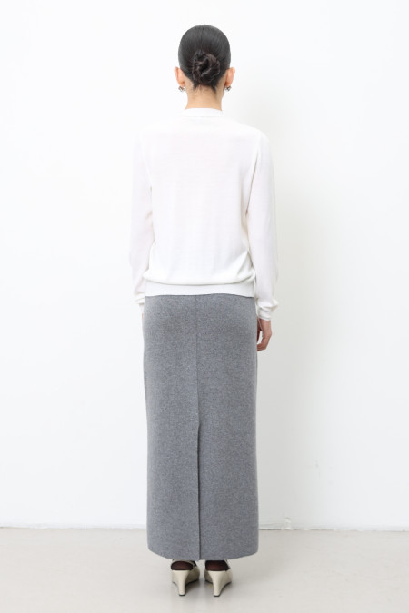Gray Lambswool Maxi Skirt Gray Lambswool Maxi Skirt