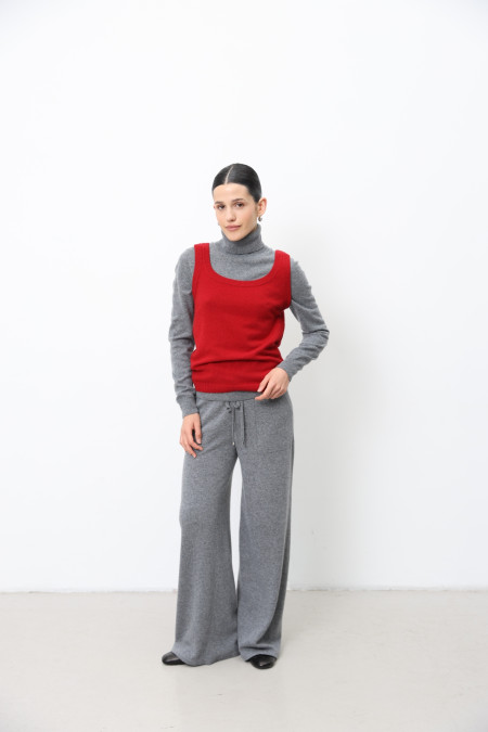 Basic Dark Red Lambswool Top Basic Dark Red Lambswool Top