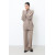 Dark Beige Straight Wool Pants