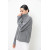 Grey Lambswool Oversized Cropped Sweater