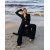 Long Black Cardigan With Buttons