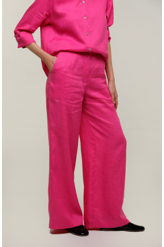 Blue Linen Pants