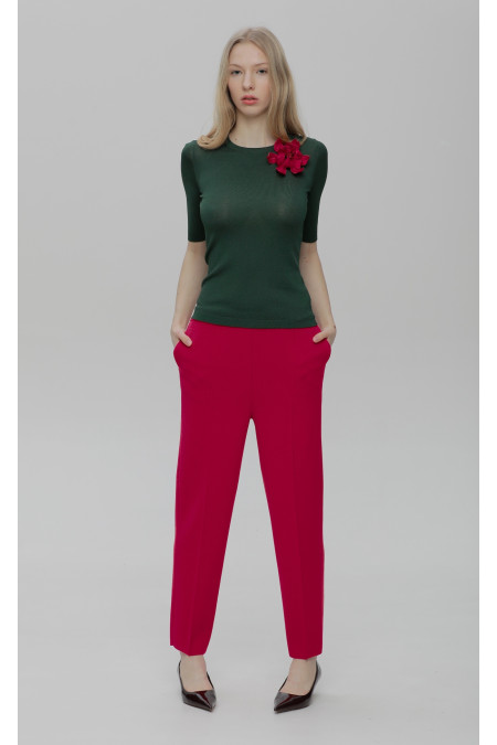 Berry Knitted Trousers Berry Knitted Trousers
