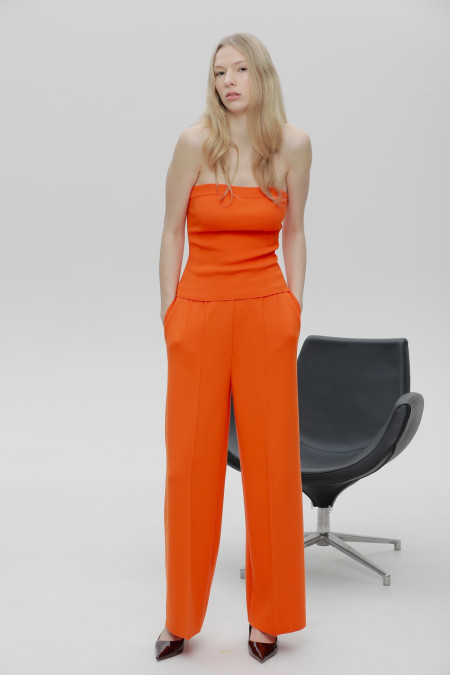 Orange Viscose Top Orange Viscose Top