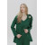 Fitted Green Viscose Knit Blazer