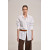White Overlap Back Slit Linen Shirt 
