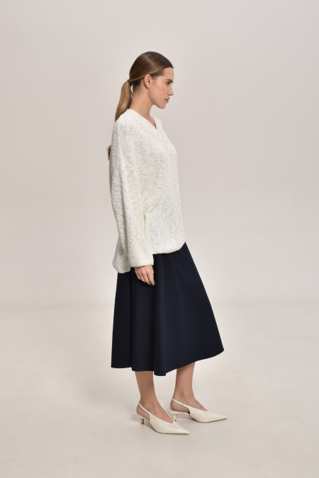Black Linen Skirt 