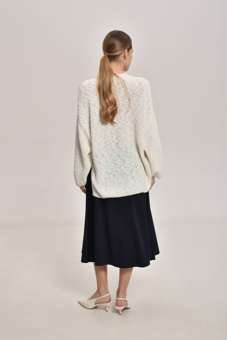 Black Linen Skirt 