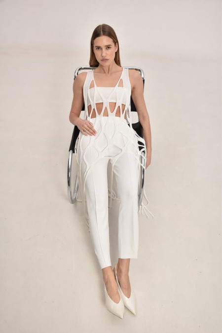 Off-White Knitted Trousers 