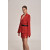 Dark Red Viscose Knitted Miniskirt
