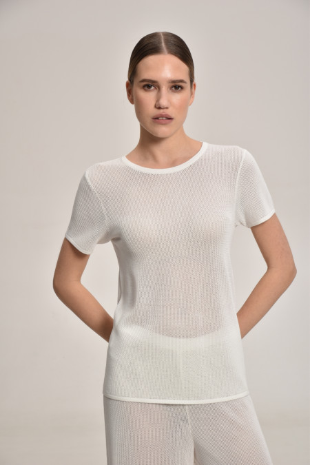 White Lace Mesh Jumper White Lace Mesh Jumper