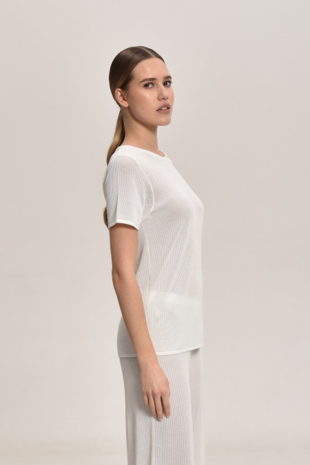 White Lace Mesh Jumper White Lace Mesh Jumper