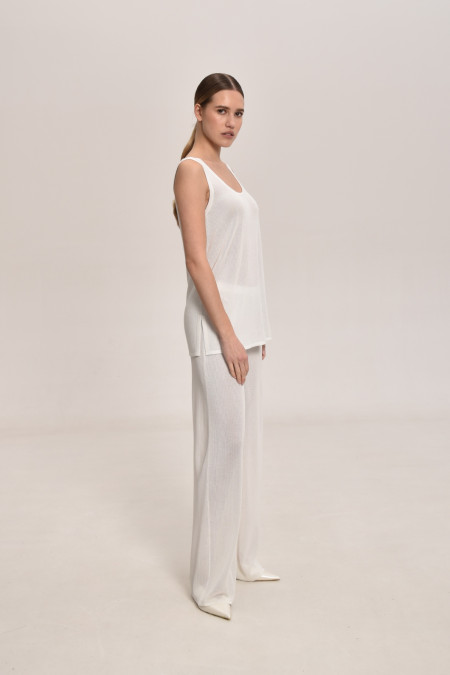 White Lace Mesh Trousers White Lace Mesh Trousers