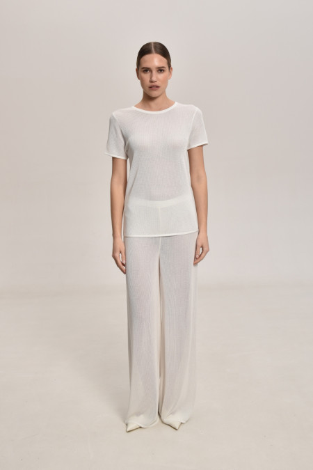 White Lace Mesh Trousers White Lace Mesh Trousers