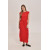 Red Lace Mesh Dress