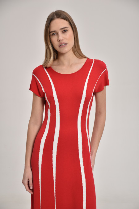 Red And White Dress