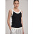 Black-Off-White Textured Top With Contrasting Border