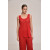 Red Lace Mesh Tunic