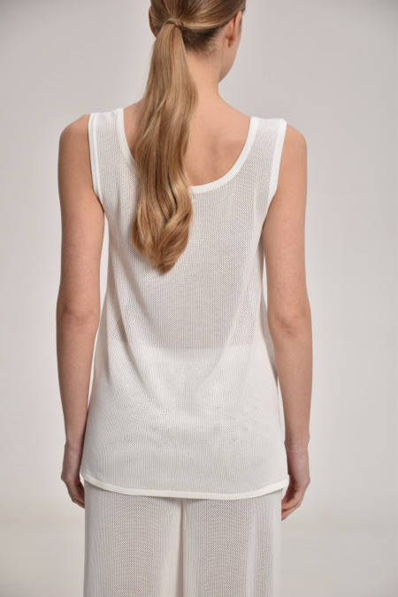 White Lace Mesh Tunic White Lace Mesh Tunic