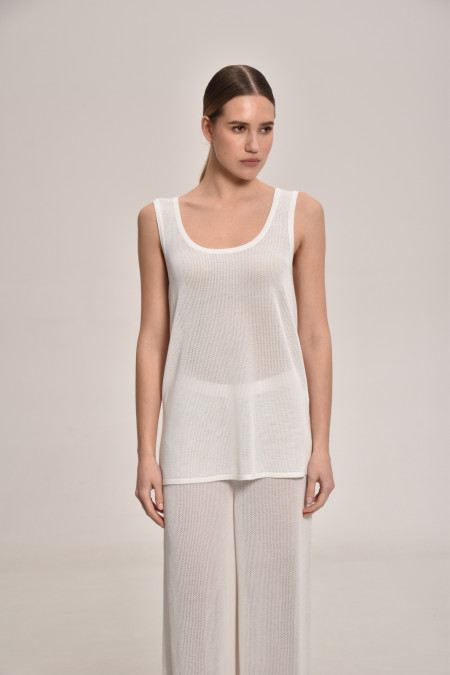 White Lace Mesh Tunic White Lace Mesh Tunic