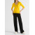 Black Straight Knit Viscose Trousers